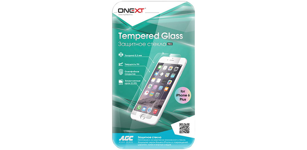 Описание стекла Onext для iPhone 6 Plus, прозрачный